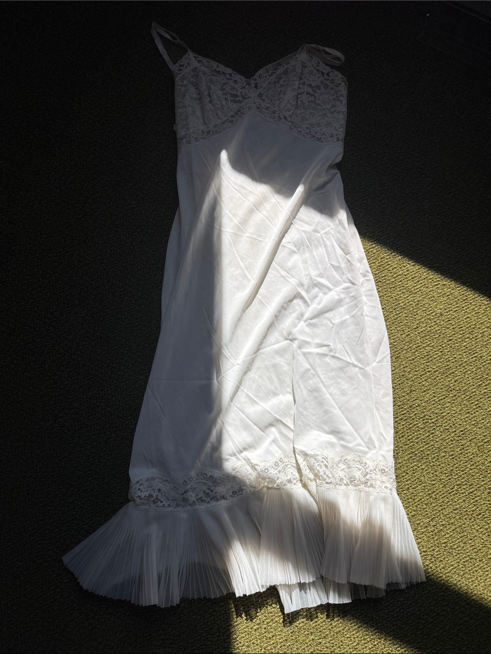 Vintage White Lace Nightgown SZ S